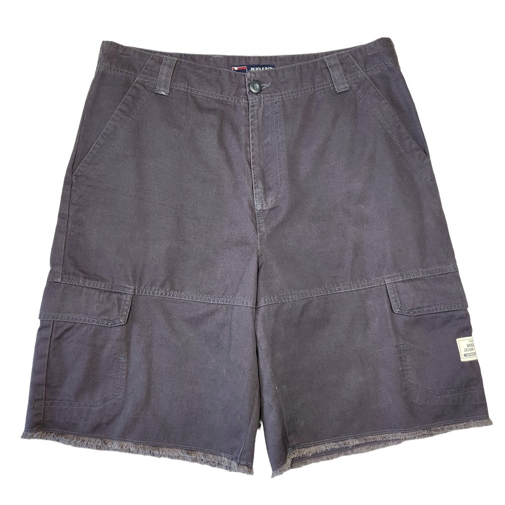 Bugle Boy Cargo Shorts Mens 34 Cyber Y2k Baggy Wide Leg Grunge Punk Streetstyle‎